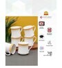 Clay Craft Fine Ceramic Bobby Regal Tea/Coffee Cup Set Of 6