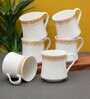 Clay Craft Fine Ceramic Bobby Regal Tea/Coffee Cup Set Of 6