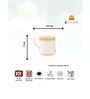 Clay Craft Fine Ceramic Bobby Regal Tea/Coffee Cup Set Of 6