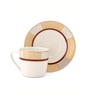 Clay Craft Fine Ceramic Cheers Super Cup & Saucer Set of 12 (6 Cups + 6 Saucer) -180 ml each