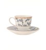 Clay Craft Fine Ceramic Classic Super Cup & Saucer Set of 12 (6 Cups + 6 Saucer) -160 ml each