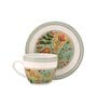 Clay Craft Fine Ceramic Cream Fiesta Cup & Saucer Set of 12 (6 Cups + 6 Saucer) -180 ml each