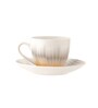 Clay Craft Fine Ceramic Cream Super Cup & Saucer Set of 12 (6 Cups + 6 Saucer)