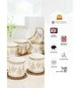 Clay Craft Fine Ceramic Diamond Ebony Tea/Coffee Cup Set Of 6