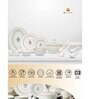 Clay Craft Fine Ceramic Diamond Impression Dinner Set (Set Of 40) (1410) Dinner Plates, Dining Set for Dinner