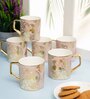 Clay Craft Fine Ceramic Director Ebony Tea/Coffee Cup Set Of 6