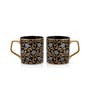 Clay Craft Fine Ceramic Director Ebony Tea/Coffee Cup Set Of 6