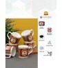 Clay Craft Fine Ceramic Director Midas Tea/Coffee Cup Set Of 6