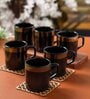 Clay Craft Fine Ceramic Director Tea/Coffee Cup Set Of 6