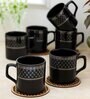 Clay Craft Fine Ceramic Director Tea/Coffee Cup Set Of 6