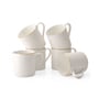Clay Craft Fine Ceramic Flame Tea/Coffee Cup Set Of 6