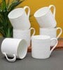 Clay Craft Fine Ceramic Flame Tea/Coffee Cup Set Of 6