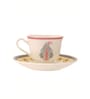 Clay Craft Fine Ceramic Georgian Super Cup & Saucer Set of 12 (6 Cups + 6 Saucer)