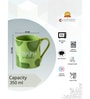 Clay Craft Fine Ceramic Inhale Exhale Milk Mug 2 Piece -350 ml