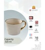 Clay Craft Fine Ceramic Jasper EM Ivory Milk Mug 2 Piece -320 ml
