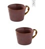 Clay Craft Fine Ceramic Jasper EM Pink Milk Mug 2 Piece -320 ml