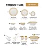 Clay Craft Fine Ceramic Karina Dinner Set (Set Of 40) (E624) Dinner Plates, Dining Set for Dinner