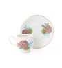 Clay Craft Fine Ceramic Karina Floral Tea Set Of 15( 6 Cup, 6 Saucer, 1 Milk Pot, 1 Tea Pot, 1 Sugar Pot)