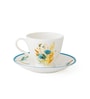 Clay Craft Fine Ceramic King Mw Tea Set Of 15( 6 Cup, 6 Saucer, 1 Milk Pot, 1 Tea Pot, 1 Sugar Pot)