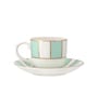 Clay Craft Fine Ceramic Maharani Noir Cup & Saucer Set of 12 (6 Cups + 6 Saucer)