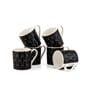 Clay Craft Fine Ceramic Melon Noir Tea/Coffee Cup Set Of 6