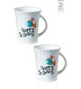 Clay Craft Fine Ceramic Muddy Milk Mug 2 Piece (M301) -270 ml