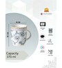 Clay Craft Fine Ceramic Orchid Milk Mug 2 Piece (355) -370 ml