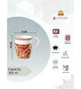 Clay Craft Fine Ceramic Oxford Fiesta Milk Mug 1 Piece (FI1804) -300 ml