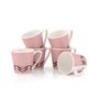 Clay Craft Fine Ceramic Rock Hilton Tea/Coffee Cup Set Of 6