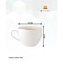 Clay Craft Fine Ceramic Rope Impression Cup & Saucer Set of 12 (6 Cups + 6 Saucer)