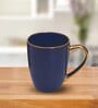 Clay Craft Fine Ceramic Ruby Em Blue Milk Mug 1 Piece -315 ml