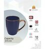 Clay Craft Fine Ceramic Ruby Em Blue Milk Mug 2 Piece -315 ml