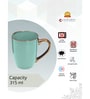 Clay Craft Fine Ceramic Ruby Em Green Milk Mug 2 Piece -315 ml