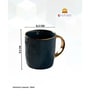 Clay Craft Fine Ceramic Sapphire Em Blue Milk Mug 1 Piece -330 ml