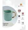 Clay Craft Fine Ceramic Sapphire Em Green Milk Mug 1 Piece -330 ml