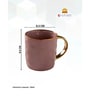 Clay Craft Fine Ceramic Sapphire Em Pink Milk Mug 2 Piece -330 ml