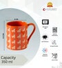 Clay Craft Fine Ceramic Swing Pebble Milk Mug 2 Piece -350 ml (326)