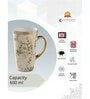 Clay Craft Fine Ceramic Tall Ebony Milk Mug 1 Piece -600 ml (E616)