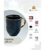 Clay Craft Fine Ceramic Topaz Em Blue Milk Mug 2 Piece -280 ml