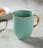 Clay Craft Fine Ceramic Topaz Em Green Milk Mug 2 Piece -280 ml