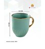 Clay Craft Fine Ceramic Topaz Em Green Milk Mug 2 Piece -280 ml