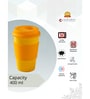 Clay Craft Fine Ceramic Travel Big Yellow Milk Mug 2 Piece -400 ml