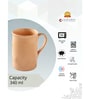 Clay Craft Fine Ceramic Yolo Milk Mug 1 Piece -340 ml (YO1)