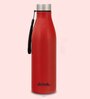 Clay Craft Vacbott Bingo SS Lid Single Walled Non Insulated Water Bottle, 1200 ml (Red) Steel Water Bottles for School, Office, Home, Gym, Water Bottle for Men Leakproof, Rust free Steel Bottle