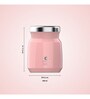 Clay Craft Vacbott Food Jar, Aloha Insulated Double Walled 24 Hours Hot and Cold Food Jar, 400 ml, Blush Pink