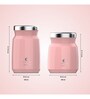 Clay Craft Vacbott Food Jar, Aloha Insulated Double Walled 24 Hours Hot and Cold Food Jar, 400 ml, Blush Pink