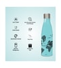 Clay Craft Vacbott Gerald SS Lid Single Walled Non Insulated Water Bottle, 750 ml (Teal) Steel Water Bottles for School, Office, Home, Gym, Water Bottle for Men Leakproof, Rust free Steel Bottle