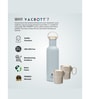 Clay Craft Vacbott Hiker Combo Set Double Walled 24 Hours Hot and Cold Water Bottle, 700ml, With Single Walled Victor Mug Set of 2 (Grey) Steel Bottles for School, Home, Gym, Leakproof, Rust Free