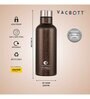Clay Craft Vacbott Melissa SS Lid Single Walled Non Insulated Water Bottle, 1100 ml (Antq Gold) Steel Water Bottles for School, Office, Home, Gym, Water Bottle for Men Leakproof, Rust free Steel Bottle