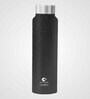 Clay Craft Vacbott Tetra SS Lid Single Walled Non Insulated Water Bottle, 1000 ml (Black) Steel Water Bottles for School, Office, Home, Gym, Water Bottle for Men Leakproof, Rust free Steel Bottle
